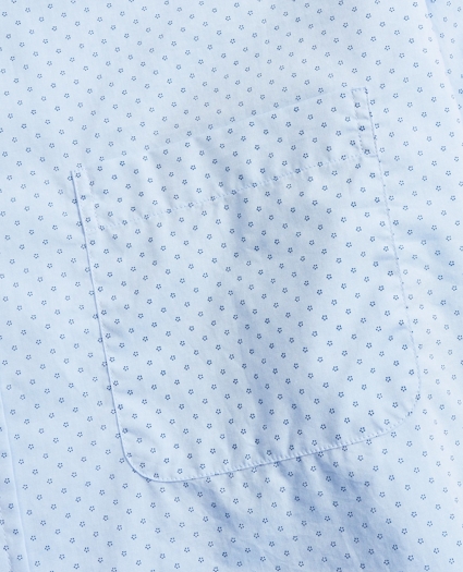 Madison Relaxed-Fit Sport Shirt, Micro-Floral Print, image 3
