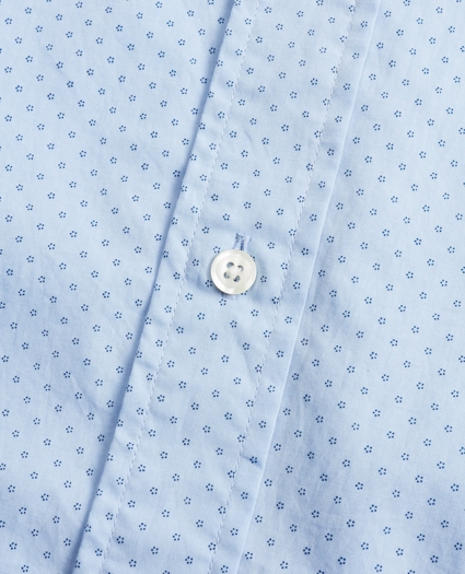Madison Relaxed-Fit Sport Shirt, Micro-Floral Print, image 4