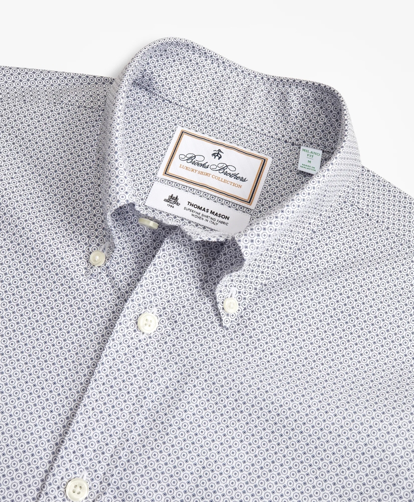 Luxury Collection Milano Slim-Fit Sport Shirt, Button-Down Collar Foulard Print, image 2