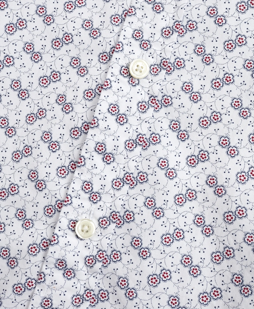 Luxury Collection Madison Relaxed-Fit Sport Shirt, Button-Down Collar Floating Flower Print, image 4