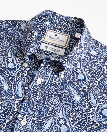 Luxury Collection Madison Relaxed-Fit Sport Shirt, Button-Down Collar Large Paisley Print, image 2