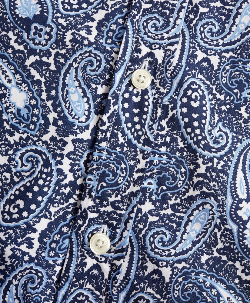 Luxury Collection Madison Relaxed-Fit Sport Shirt, Button-Down Collar Large Paisley Print, image 4