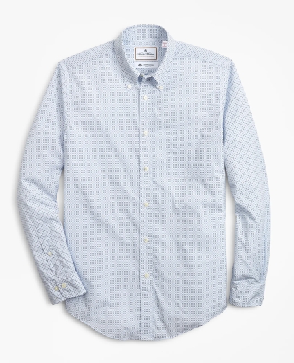 Luxury Collection Madison Relaxed-Fit Sport Shirt, Button-Down Collar Geo Print, image 1