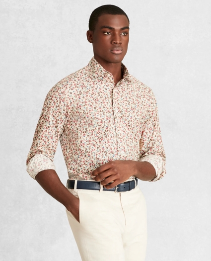Golden Fleece® Regent Regular-Fit Sport Shirt, Multi-Color Floral, image 1