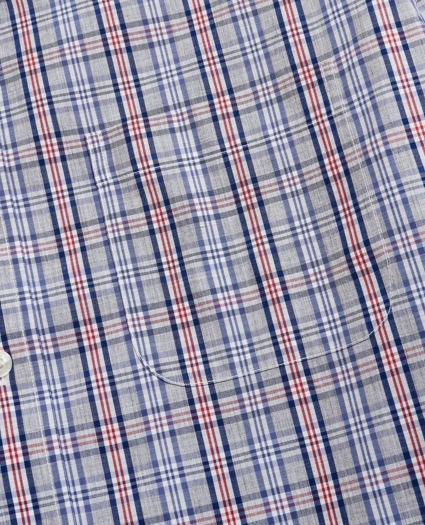 Regent Regular-Fit Sport Shirt, Non-Iron Heathered Check, image 3