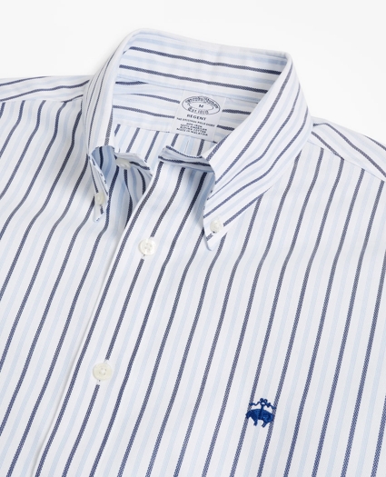 Regent Regular-Fit Sport Shirt, Non-Iron Stripe Dobby, image 2
