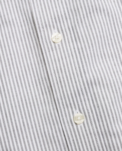 Non-Iron Madison Fit Heathered Stripe Sport Shirt, image 3