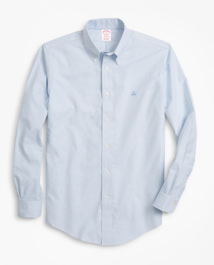 Non-Iron Madison Fit Heathered Stripe Sport Shirt, image 1