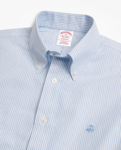 Non-Iron Madison Fit Heathered Stripe Sport Shirt, image 2