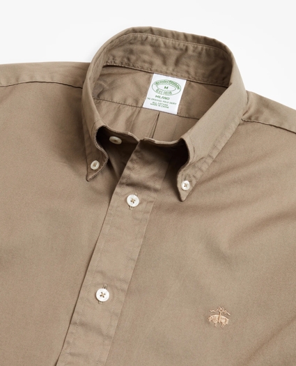 Milano Fit Garment-Dyed Twill Sport Shirt, image 2