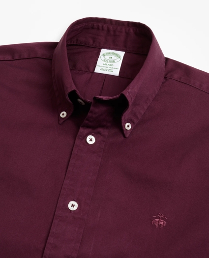 Milano Fit Garment-Dyed Twill Sport Shirt, image 2