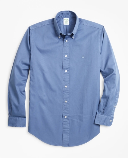 Milano Fit Garment-Dyed Twill Sport Shirt, image 1