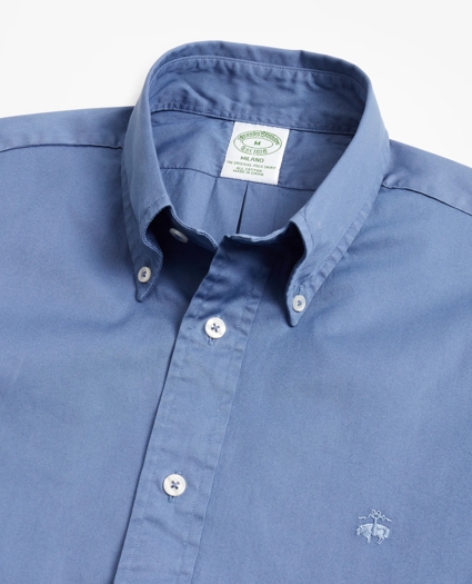 Milano Fit Garment-Dyed Twill Sport Shirt, image 2