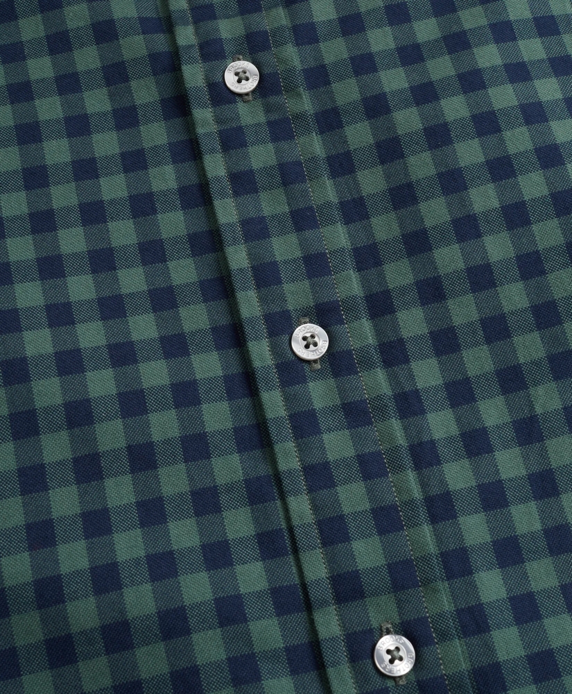Regent Regular-Fit Brushed Gingham Sport Shirt, image 3