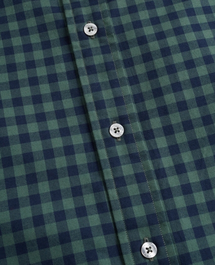 Regent Regular-Fit Brushed Gingham Sport Shirt, image 3