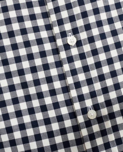 Regent Regular-Fit Brushed Gingham Sport Shirt, image 3