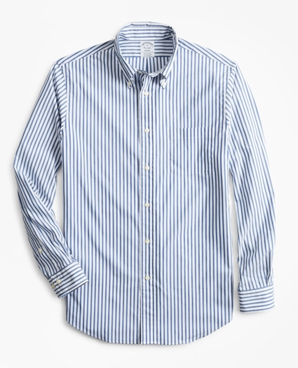 Brooks Brothers Stretch Performance Series Regent Regular-Fit Sport Shirt, COOLMAX® Poplin Striped, image 1