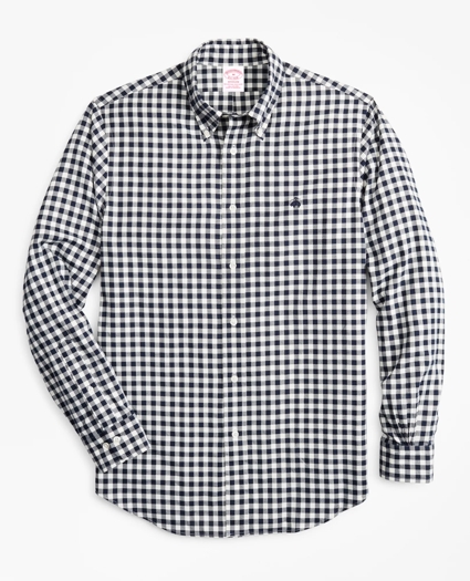 Madison Fit Brushed Gingham Sport Shirt, image 1