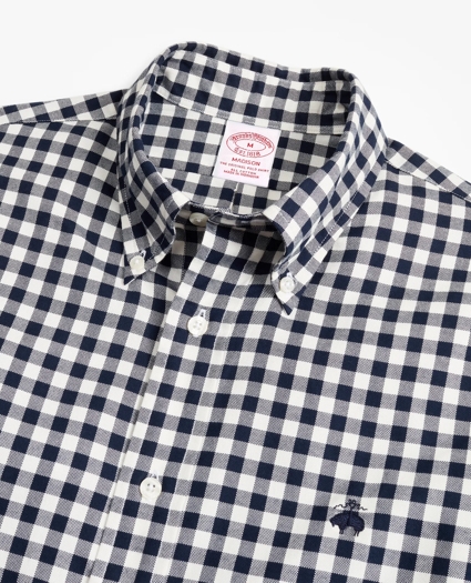 Madison Fit Brushed Gingham Sport Shirt, image 2