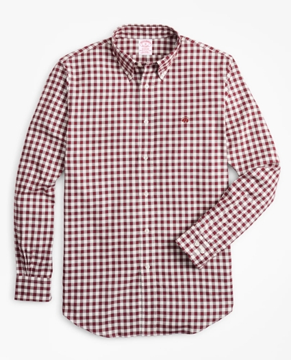 Madison Fit Brushed Gingham Sport Shirt, image 1