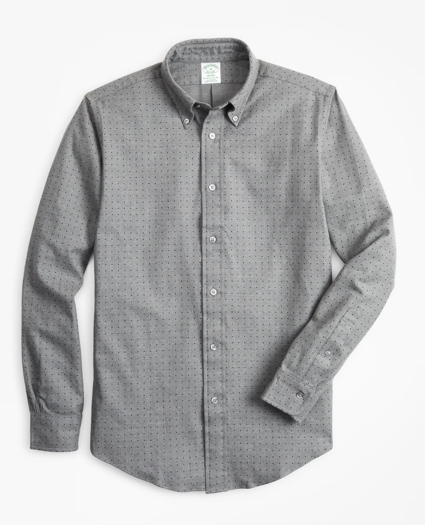 Milano Fit Dot Print Flannel Sport Shirt, image 1