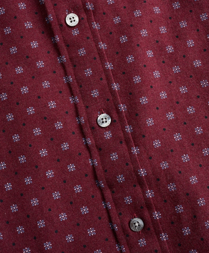 Milano Fit Foulard Print Flannel Sport Shirt, image 3