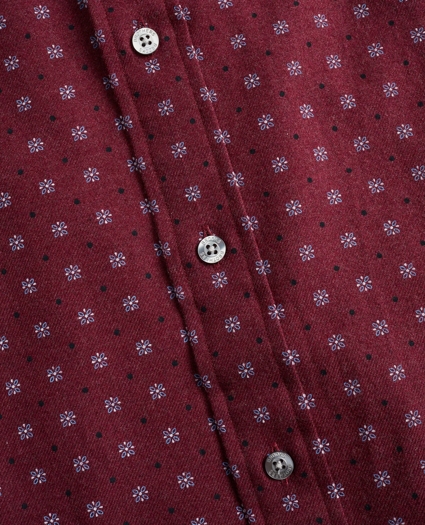 Milano Fit Foulard Print Flannel Sport Shirt, image 3