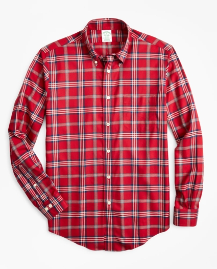 Non-Iron Milano Fit Signature Tartan Sport Shirt, image 1