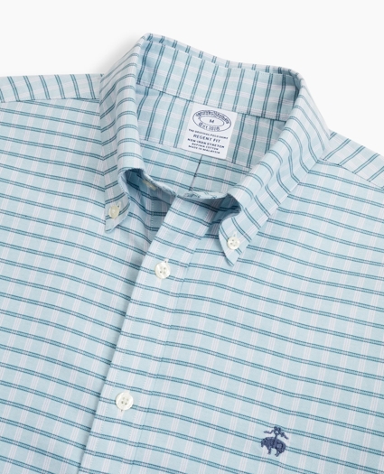 Stretch Regent Regular-Fit  Sport Shirt, Non-Iron Check, image 2
