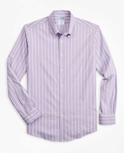 Regent Regular-Fit  Sport Shirt, Brooks Brothers Stretch Performance Series with COOLMAX®, Ground Stripe, image 1