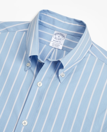 Regent Regular-Fit  Sport Shirt, Brooks Brothers Stretch Performance Series with COOLMAX®, Ground Stripe, image 2