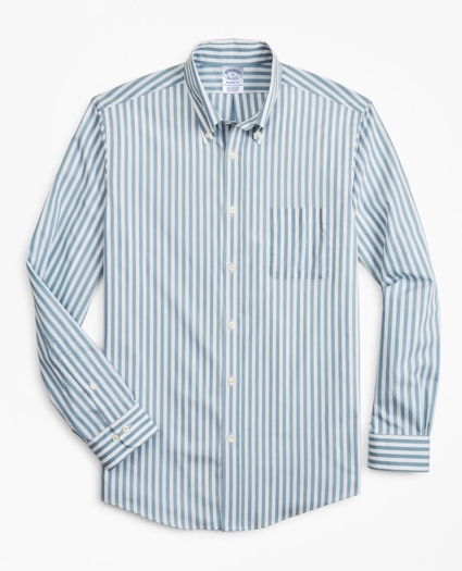 Regent Regular-Fit  Sport Shirt, Brooks Brothers Stretch Performance Series with COOLMAX®, Stripe, image 1
