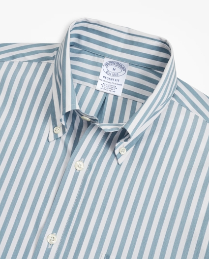 Regent Regular-Fit  Sport Shirt, Brooks Brothers Stretch Performance Series with COOLMAX®, Stripe, image 2