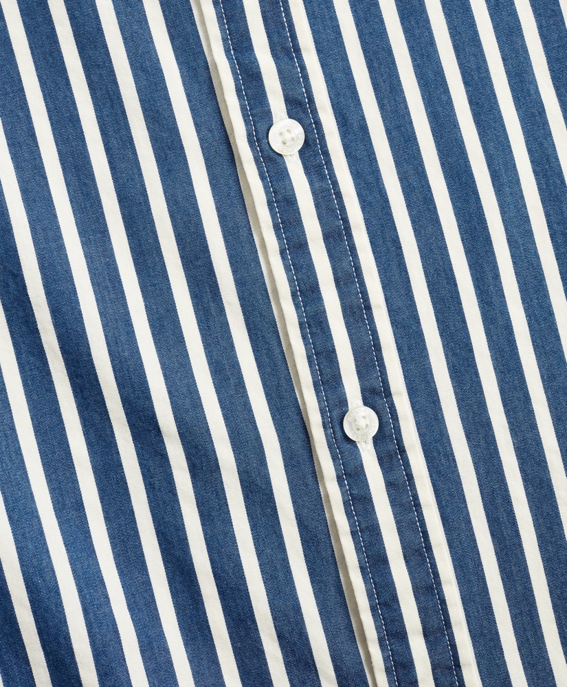 Regent Regular-Fit Sport Shirt, Indigo Stripe, image 3