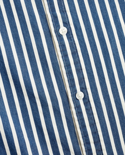 Regent Regular-Fit Sport Shirt, Indigo Stripe, image 3