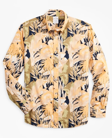 Regent Regular-Fit Sport Shirt, Tropical Print, image 1
