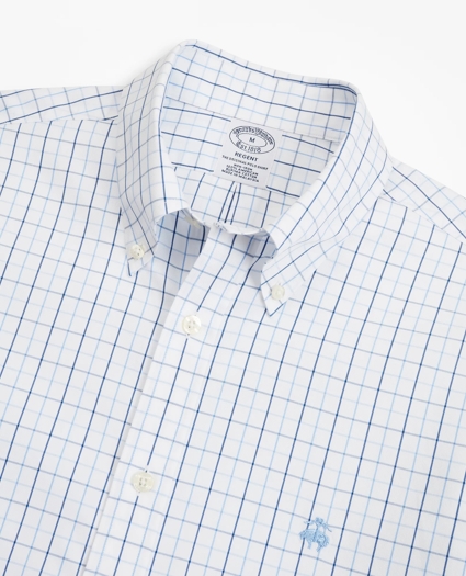 Stretch Regent Regular-Fit Sport Shirt, Non-Iron Windowpane, image 2