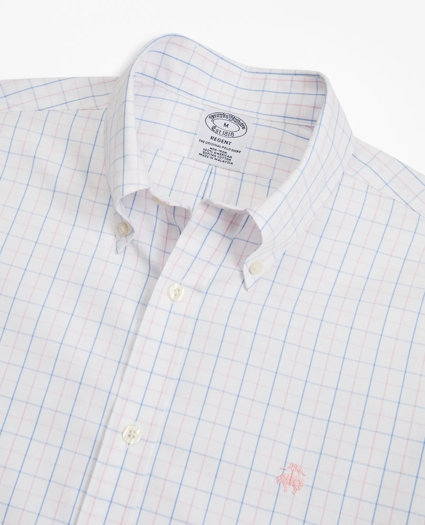 Stretch Regent Regular-Fit Sport Shirt, Non-Iron Windowpane, image 2