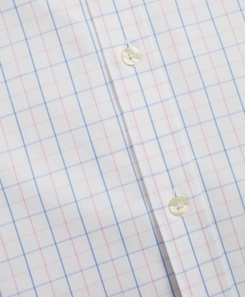 Stretch Madison Relaxed-Fit Sport Shirt, Non-Iron Windowpane, image 3