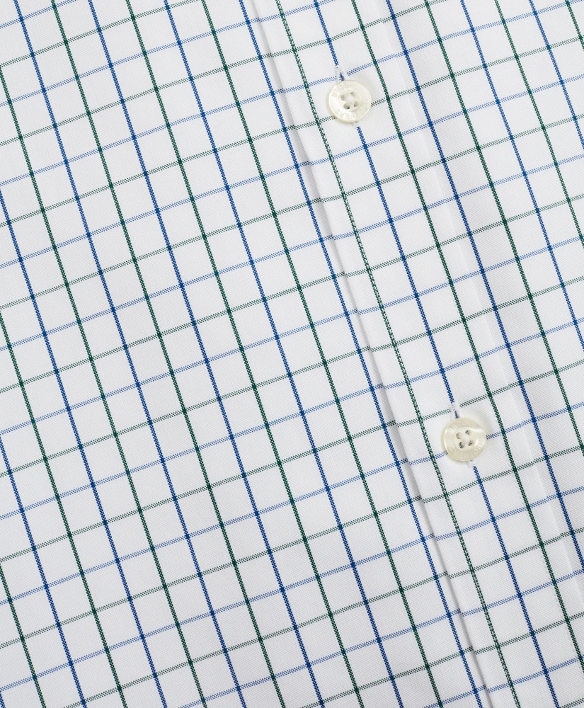 Stretch Milano Slim-Fit Sport Shirt, Non-Iron Windowpane, image 3