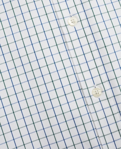 Stretch Milano Slim-Fit Sport Shirt, Non-Iron Windowpane, image 3
