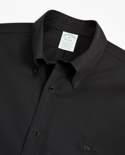 Stretch Milano Slim-Fit Sport Shirt, Non-Iron, image 2