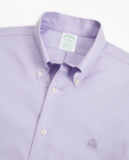 Stretch Milano Slim-Fit Sport Shirt, Non-Iron, image 2