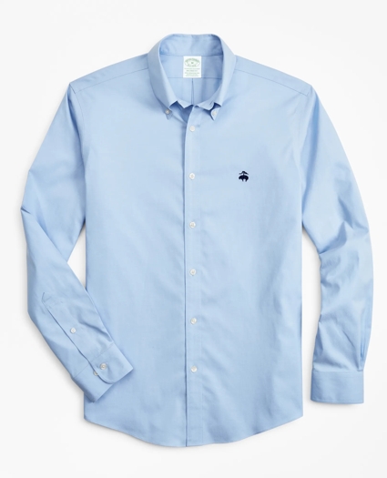 Stretch Milano Slim-Fit Sport Shirt, Non-Iron, image 1