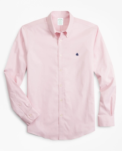 Stretch Milano Slim-Fit Sport Shirt, Non-Iron, image 1