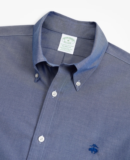 Stretch Milano Slim-Fit Sport Shirt, Non-Iron, image 2