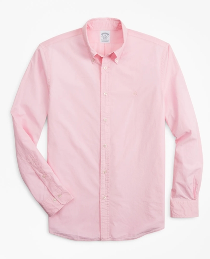 Regent Regular-Fit Garment-Dyed Sport Shirt, image 1