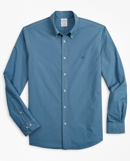 Regent Regular-Fit Garment-Dyed Sport Shirt, image 1