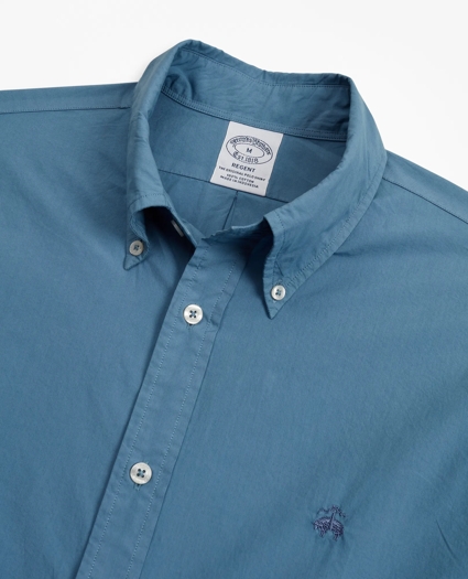 Regent Regular-Fit Garment-Dyed Sport Shirt, image 2