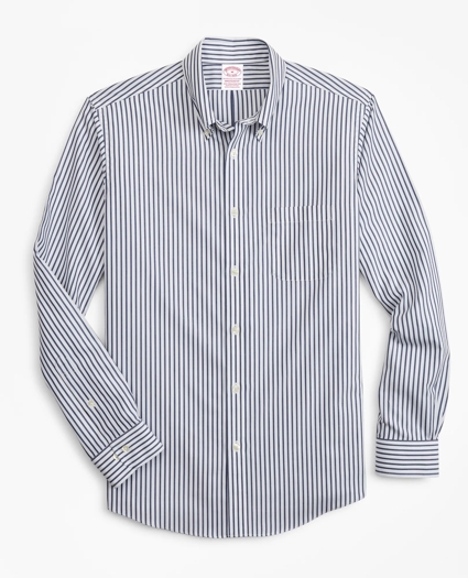Stretch Madison Relaxed-Fit Sport Shirt, Non-Iron Candy Stripe, image 1